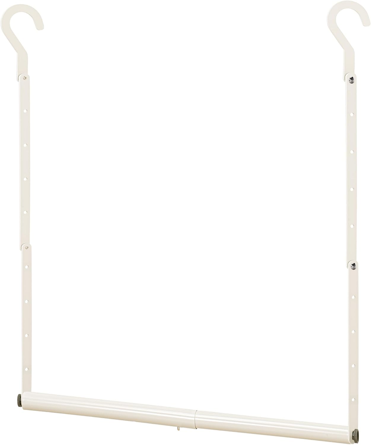 STORAGE MANIAC Adjustable Closet Rod for Hanging Clothes, 1 Pack White